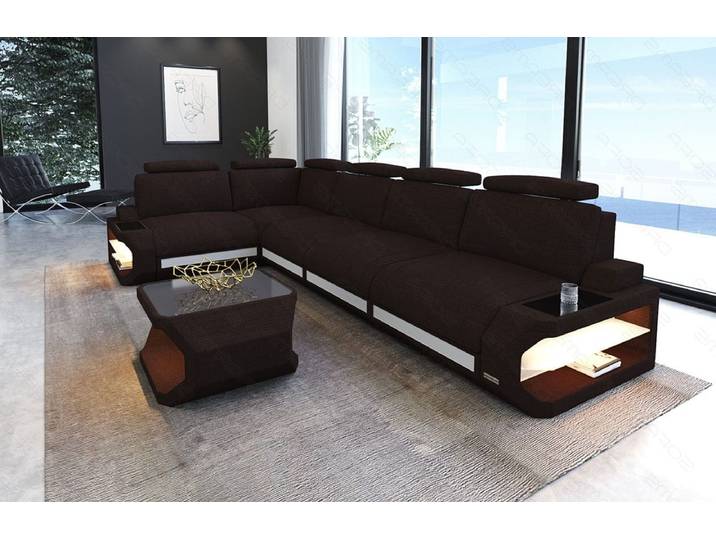 Ecksofa Siena Lang L-Form aus Stoff