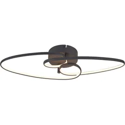 LED-Deckenleuchte Ellu Schwarz max. 24 Watt Deckenlampe