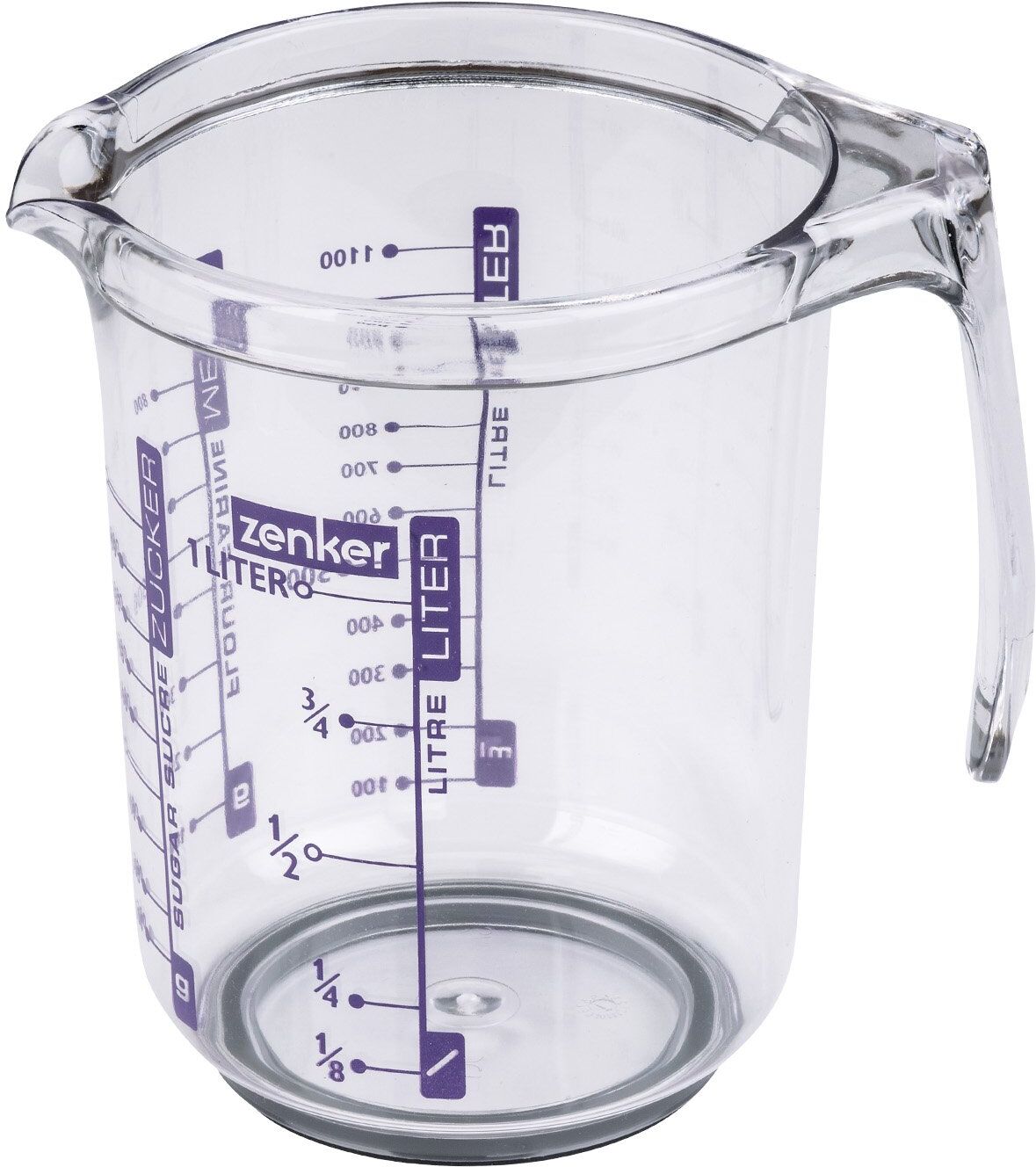 Zenker Messbecher, 1 l, transparent