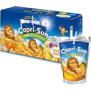 Capri-Sun Saft Safari Fruits, Trinkpäckchen, je 0,2 Liter, 10 Stück