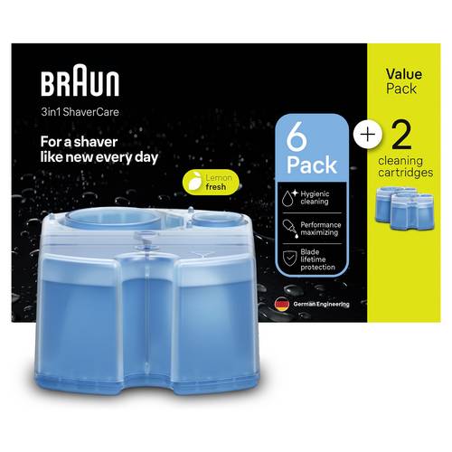 Braun 3in1 ShaverCare 6+2 Reinigungskartusche Blau 8St.