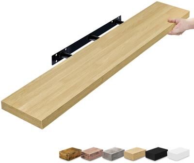 "Sorbus 47-Inch Wall Shelf with Hidden Mounting Hardware for Home Storage - 1 Piece - 9.25""L x 47""W x 1.5""H"