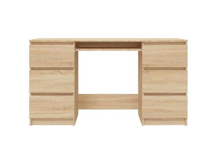 Bureau secrétaire contemporain résistance stabilité （1 pcs） Meuble de Bureau Chêne sonoma 140x50x77 cm Bois d'ingénierie @748528