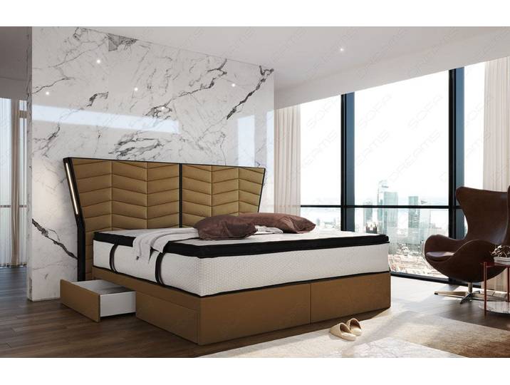Boxspringbett Novara Stoff