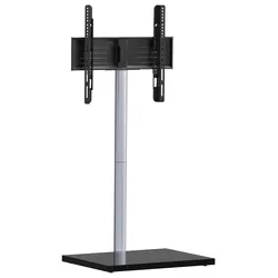 TV-Rack Nalano Schwarz/Silberfarben
