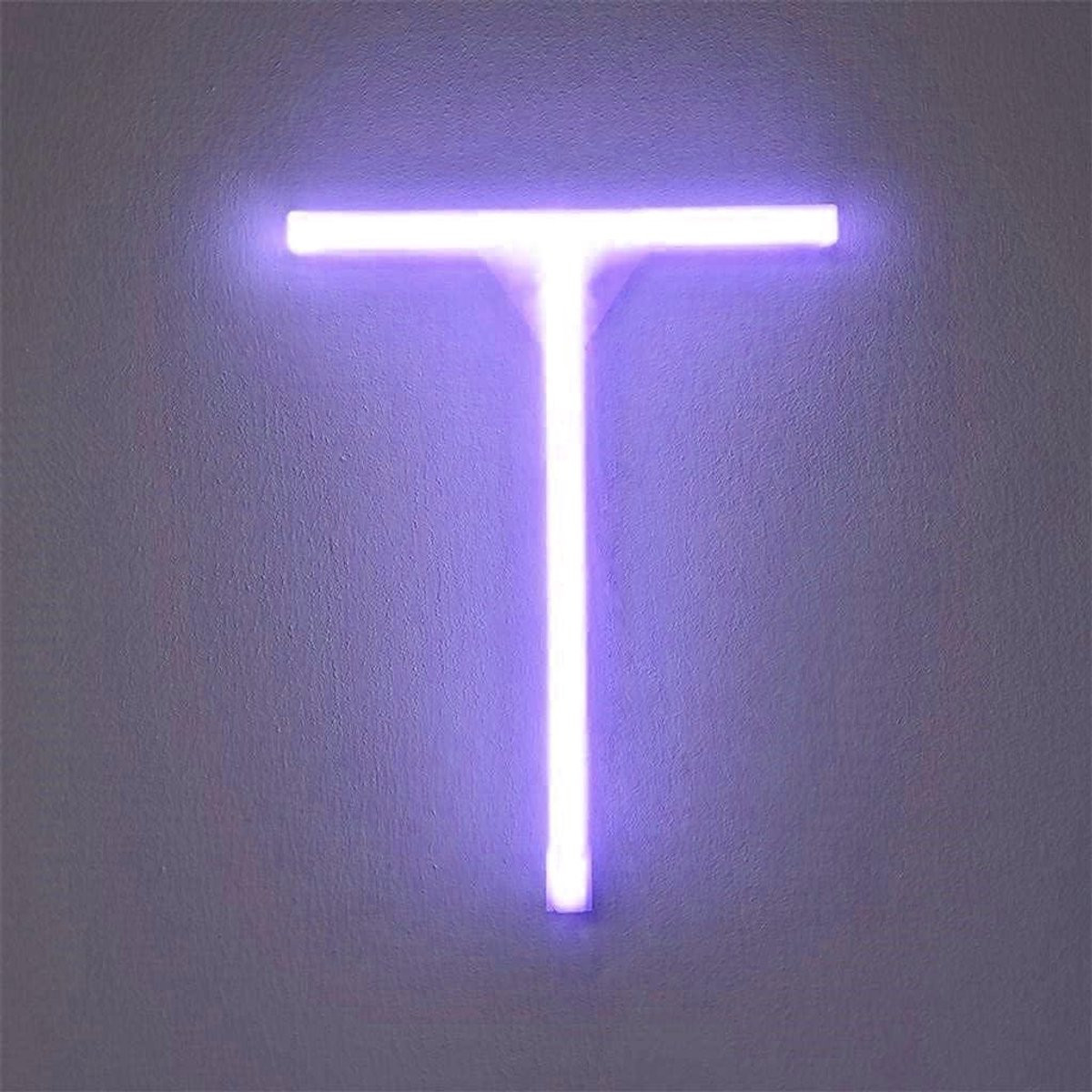 Neon Letter LED Verlichting T Geel Wanddecoratie