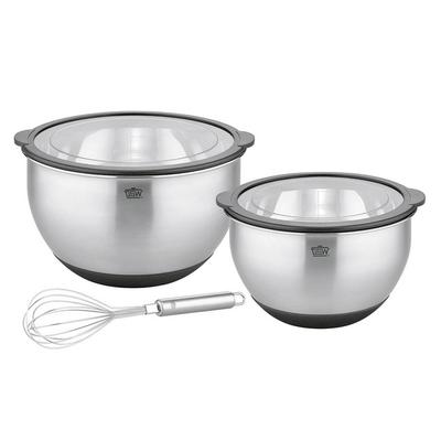 Schüssel-Set „Primo“ 5-tlg. mit Deckeln & Schneebesen GSW