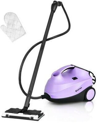 Costway 2000W Heavy Duty Multi-purpose Steam Cleaner Mop with Detachable Handheld Unit-Purple