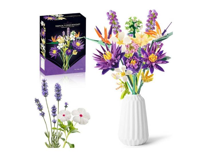 LuxusKollektion Blumen Bausatz Botanik 13Stk Konstruktions-Spielset, (1 St)