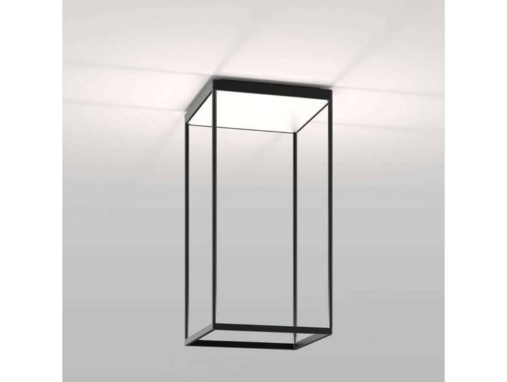 Reflex 2 LED-Deckenleuchte, Glas, schwarz - Serien Lighting - Wohnzimmer - Aluminium