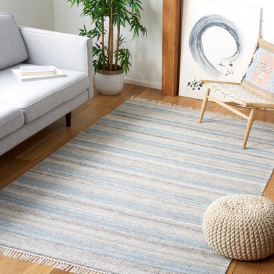 SAFAVIEH Striped Kilim Taiba Boho Fringe Rug