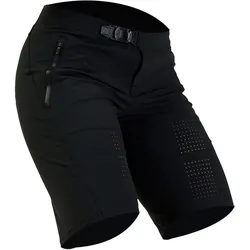 Fox, Damen, Velohosen, Short 24 W Flexair Blk (M), Schwarz