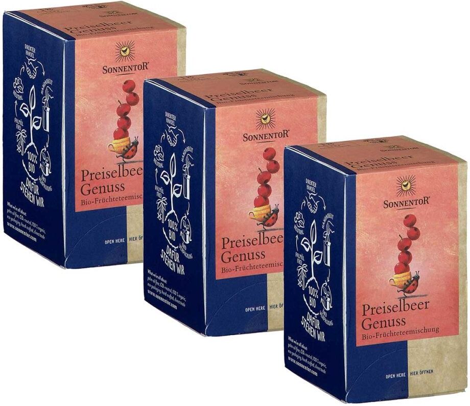 SonnentoR Preiselbeer Genuss Tee 3x18stk