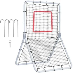 VEVOR Baseball- und Softball-Rebounder-Netz, 3,5 x 6 Fuß PitchBack Baseball Pitching Nest, Softball Pitchback-Netz, Fielding-Trainer, Bounce-Back-Netz für Fielding-/Wurfübungen, 5 einstellbare Winkel