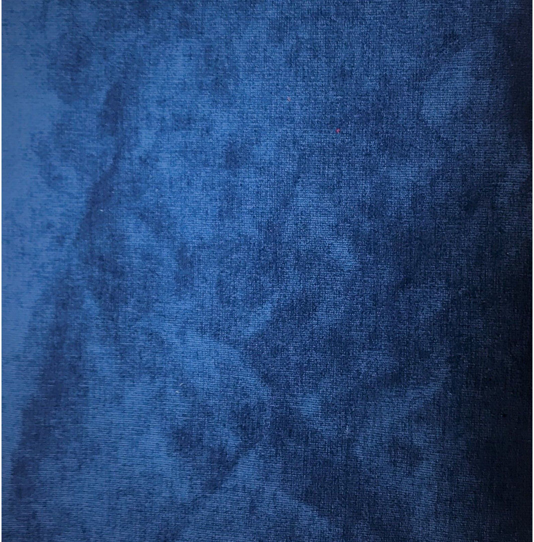 Rosdorf Park Early Upholstered Velvet Headboard Blue Single (3')