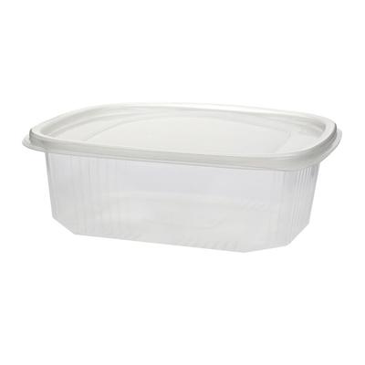 MONOUSO - Verpackungsbecher mit Klappdeckel 750ml (50 Stück)