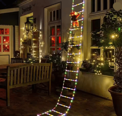 Inspire Essentials SantaClimb USB LED Ladder String Lights multicolor 1.7m