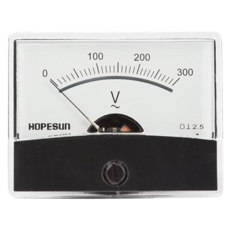 Velleman ANALOGES EINBAU-SPANNUNGSMESSGERÄT 300 V AC / 60 x 47 mm (AVM60300)