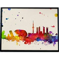 POSTER Art Madrid A3 Schwarzer Rahmen
