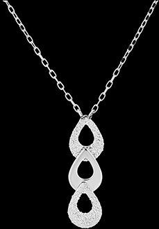 Edenly Halskette Frische - Trio Pira - 18 Karat WeiÃŸgold