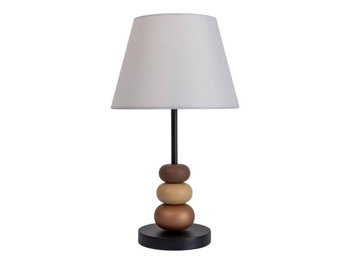 Näve Tischleuchte Elina, Weiß, rund, 48 cm, mit Schalter, Lampen & Leuchten, Innenbeleuchtung, Tischlampen, Tischlampen