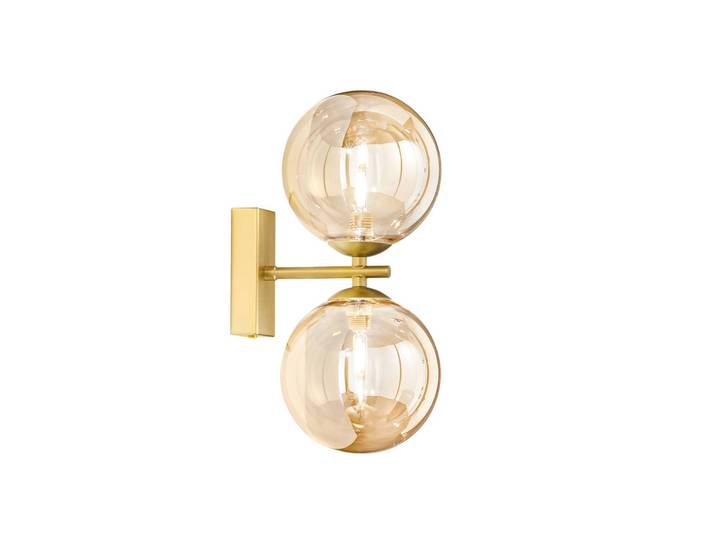 Luce Ambiente Design Wandlampe Honey, dimmbar, messing / gold, für Wohn- / Esszimmer, Metall, Wandleuchte, Wandlampe Innen