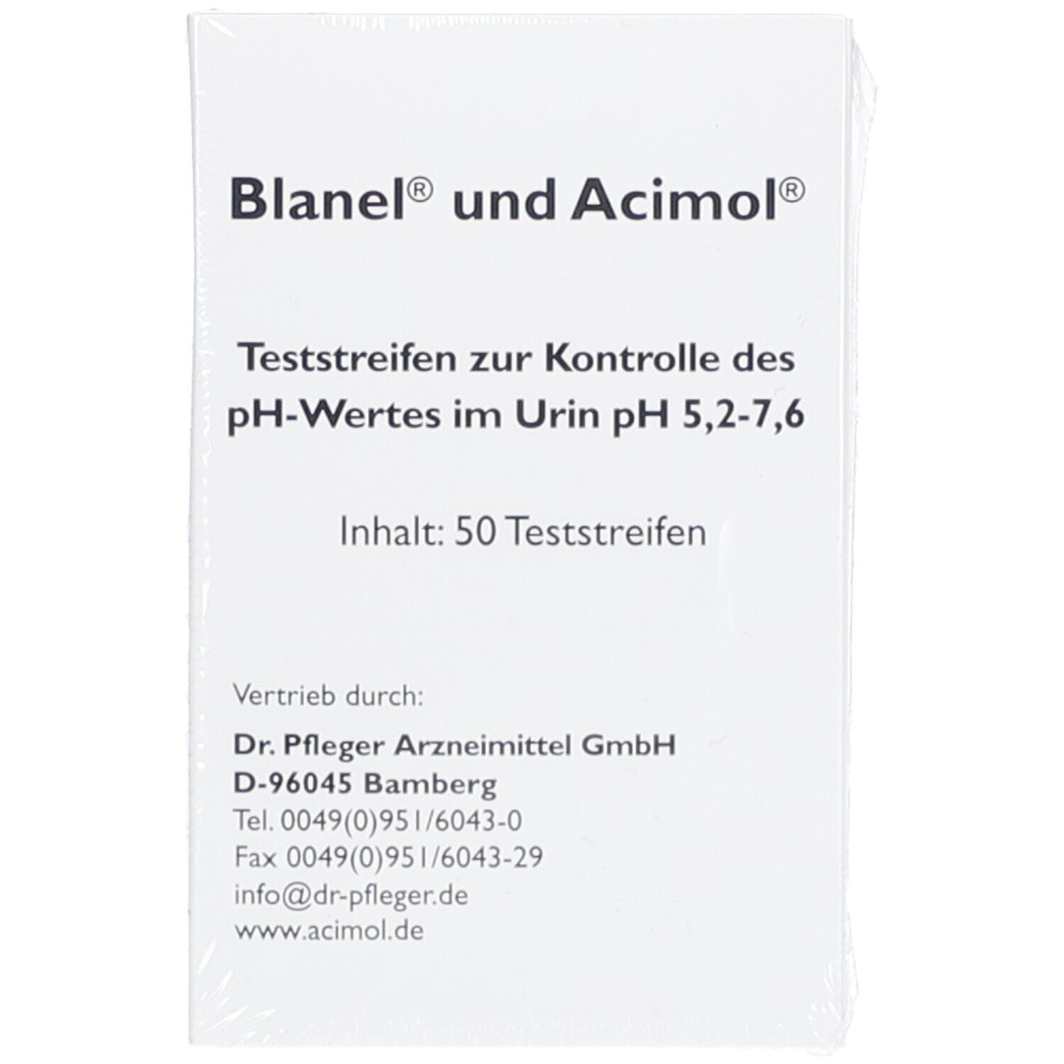 Teststreifenheft z.Bestimmung d.Urin ph Wertes 50 St Teststreifen