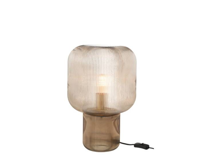Lampe à poser en verre marron 29x29x42 cm