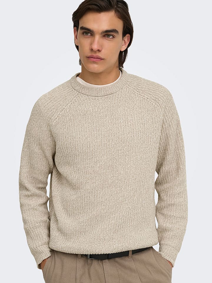 ONLY & SONS Pullover "Join" in Beige - M