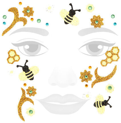 Face-Art-Tattoo "Biene"