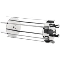 Schaschlik-Set für Drehspieß silber