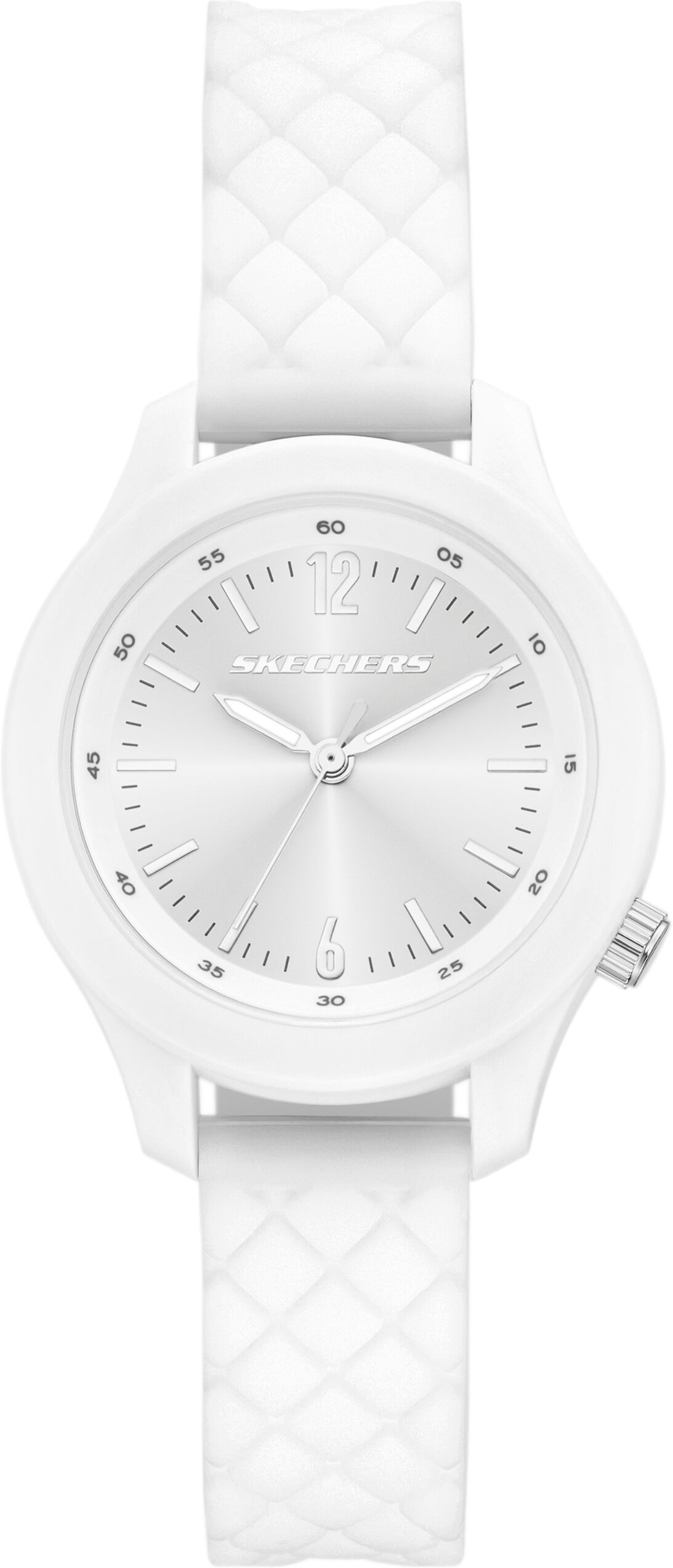 Quarzuhr SKECHERS "Bayley", weiß (weiß, weiß), Armbanduhren, Damen, weiß, Quarzuhr, Armbanduhr, Damenuhr, Silikonarmband, analog