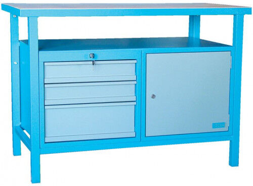GÜDE G¨DE Etabli P 1200 SLT - 1200 x 600 mm - 1 porte - 3 tiroirs 40928