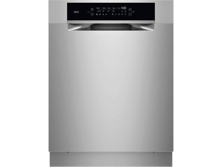AEG Unterbaugeschirrspüler GU9200X2SCM , Energieeffizienz: A, silber (edelstahl), B:59,6cm H:81,5cm T:58cm, Geschirrspüler, Smarte Spülmaschine, kraftvoll gegen Eingebranntes, leise nur 38 dB, Unterbaugeschirrspüler