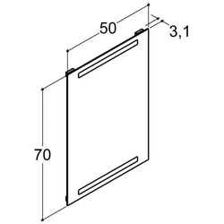 Dansani Repeat LED-Spiegel 50 cm - Badmöbel