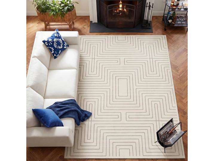 Tapis salon - LITTLE TREE - Little Tree - 200 x 230 cm - Géométrique - Antidérapant