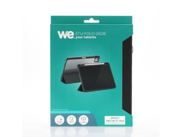 We - Housse Ipad Air 13'' 2024-2025 Noir Folio