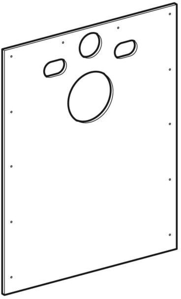Geberit Montageraumabdeckung für 244204001 Duofix Massivbau