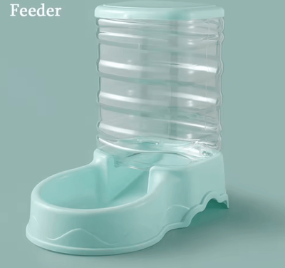 Inspire Curations FreshFlow 3.8L Automatic Pet Feeder & Water Fountain Set blue feeder