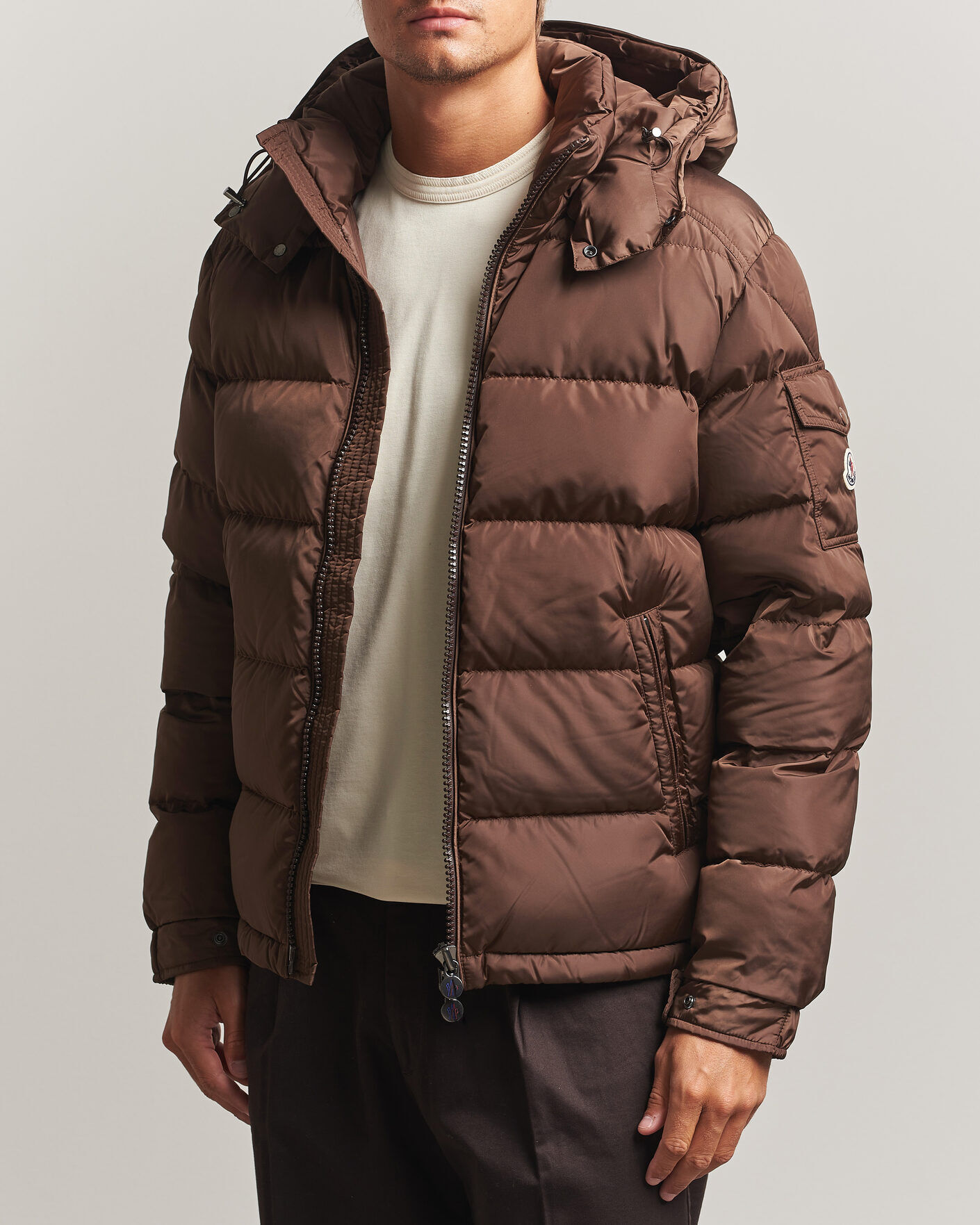 Moncler Maya Jacket Matte Brown men M Brun