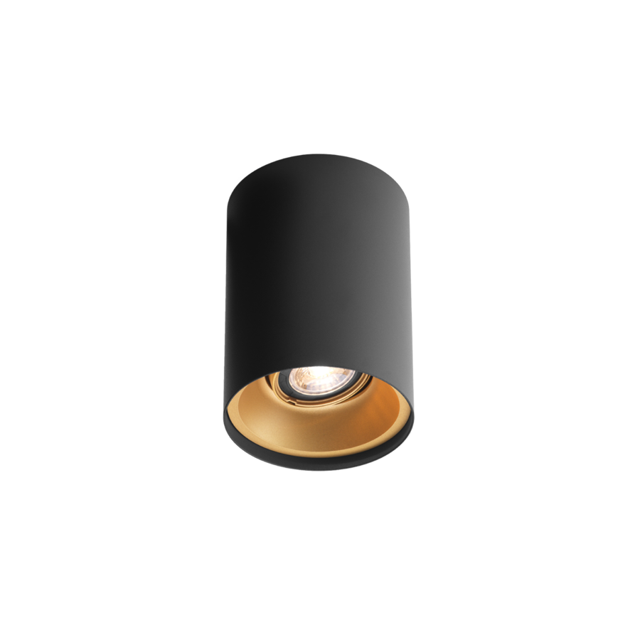 Wever & Ducré Downlight SOLID CEILING SURF 1.0 PAR16 schwarz/Gold 133120K0 5404037302802