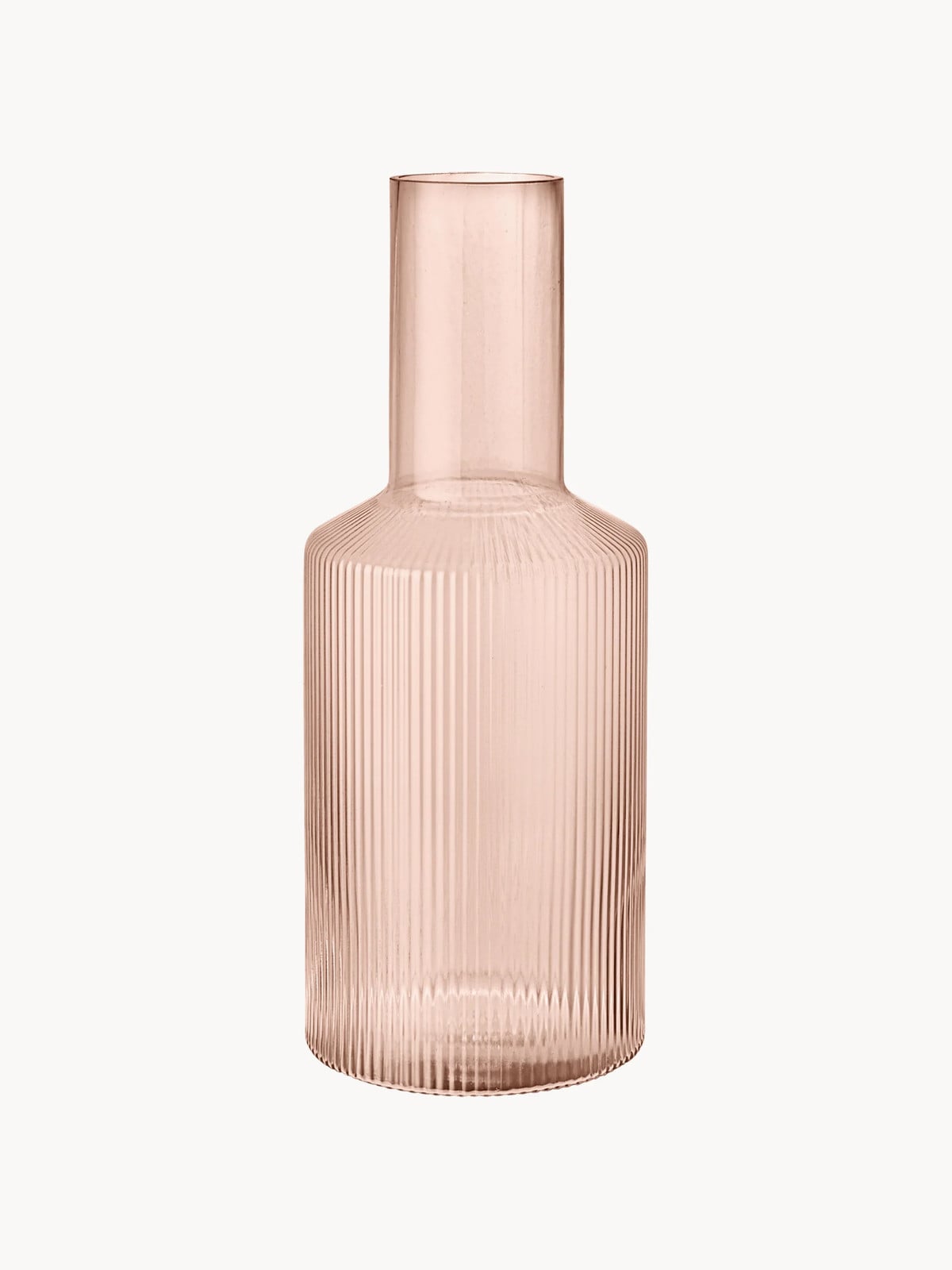 ferm LIVING Mondgeblazen karaf Ripple met reliëfpatroon, 1 l