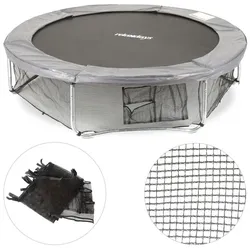 Relaxdays Rahmennetz Trampolin Schwarz