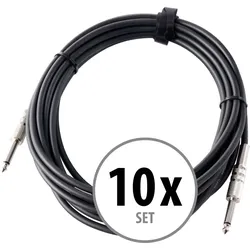 Pronomic Instrumentenkabel / Klinkenkabel 6 m 10x Set