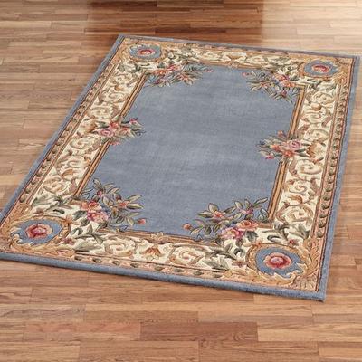 Momeni/Handmade Harmony Border Rectangle Rug, 8' x 11', Blue