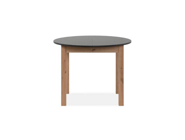 Table ronde extensible 100/140 DORA Imitation chêne et gris