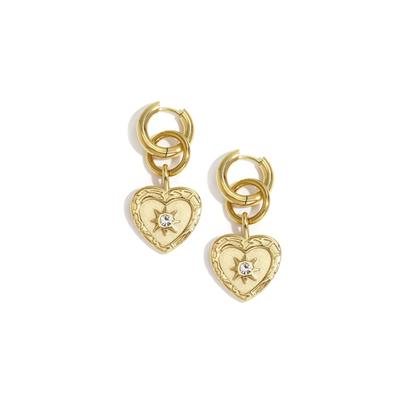 Paar Ohrhänger ADELIA´S "LIVAYA", Damen, Gr. Damen, Edelstahl, gold (goldfarben), Ohrringe
