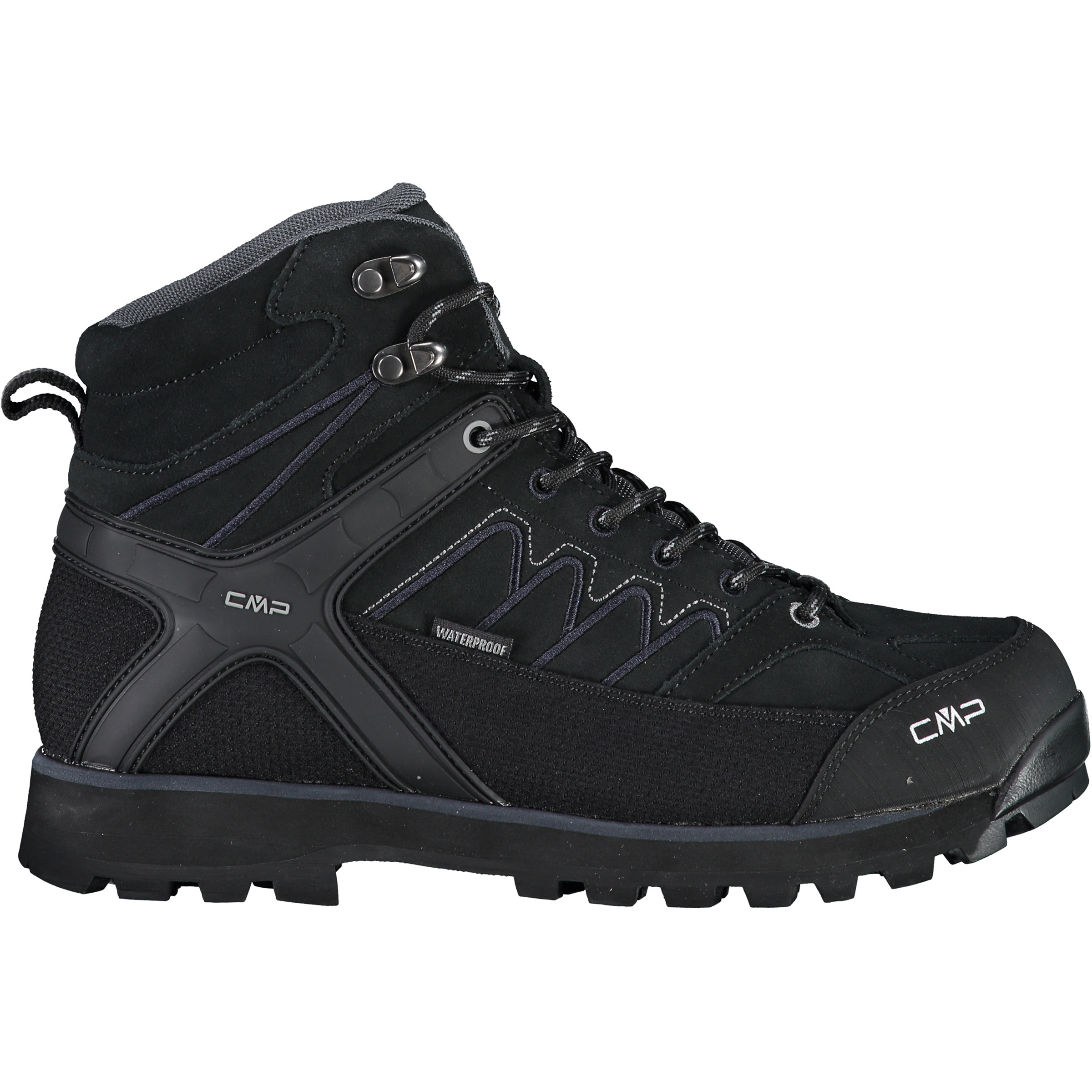 CMP Moon Mid WP Herren Wanderschuhe schwarz Größe 42 Trekking Wasserdicht