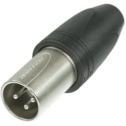 NEUTRIK® XLR, 3-pol , Metall-, Löttechnik-Kabelstecker, vergoldete(r) Kontakt(e), gerade, nickelfarben