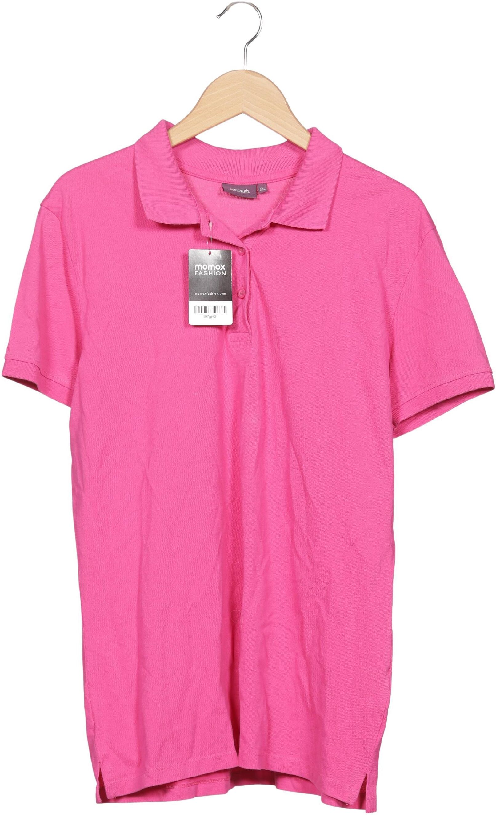 Designers Remix Damen Poloshirt, Pink, Gr. XL, Baumwolle - Second Hand